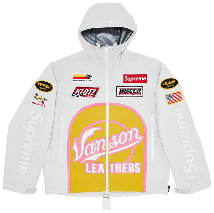 Supreme x Vanson Leathers GORE-TEX Shell Jacket 'White'